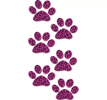Poteaftryksstil klistermærke - TenStickers