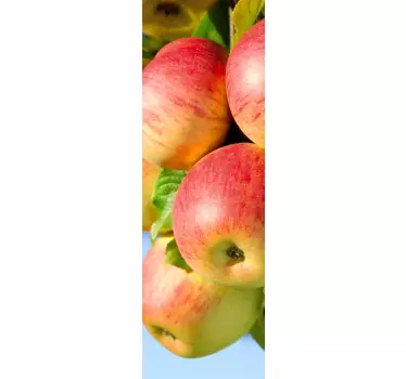 Klistermærke med æbler køleskab - TenStickers