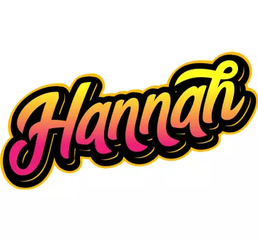 Graffiti stil navn personlig bymærkat - TenStickers