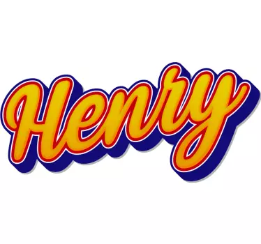 Personaliseret vintage graffiti script bymærkat - TenStickers