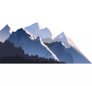 Realistiske skov- og bjergklistermærker - TenStickers
