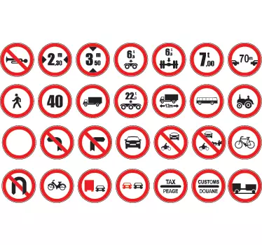 Forbudt sæt med klistermærke - TenStickers