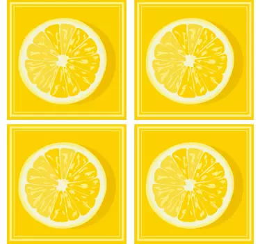Skiver citroner fliser overførsel - TenStickers