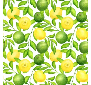 Citroner og limefrugter mærkater til møbler - TenStickers