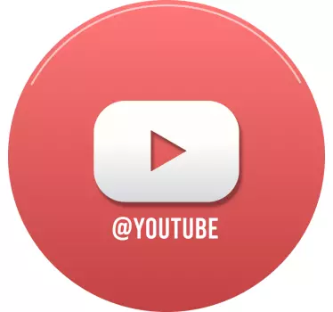 Youtube personliggjort vinduesmærkat - TenStickers