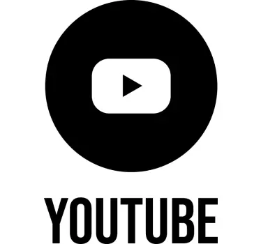 Youtube-logo vinduesmærkat - TenStickers
