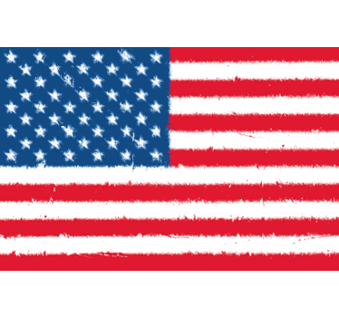 Usa amerikansk flag hjemmemur klistermærke - TenStickers