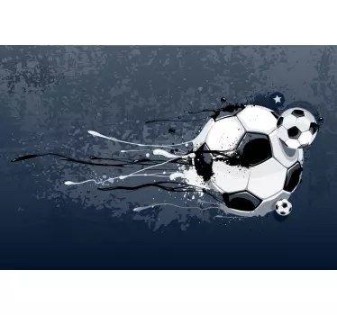Fodbold graffiti bærbare klistermærker - TenStickers