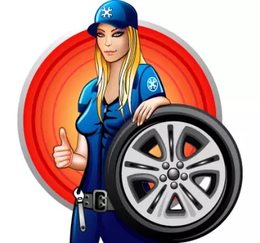 Klistermærke til mekaniker - TenStickers