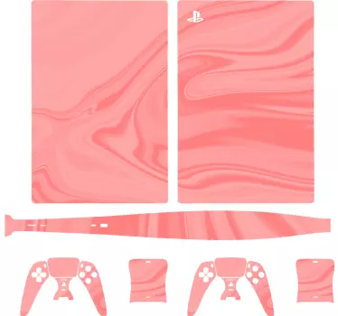 Pink toner playstation 5 klistermærke - TenStickers