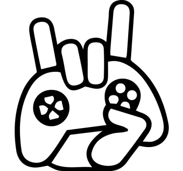 Videospil logo skabelon playstation mærkat - TenStickers