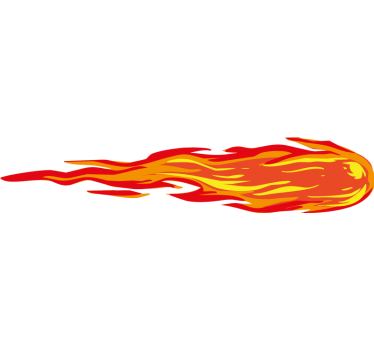 Klistermærker til bil flammer - TenStickers