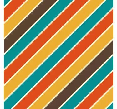 Folie til møbler med farverige diagonale mønstre - TenStickers