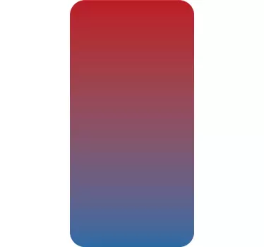 Blå og rød gradientfarver iphone-mærkat - TenStickers