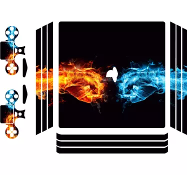 To fyringshænder playstation 4 mærkat - TenStickers