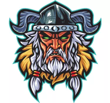 Spil viking krigsherre videospil væg klistermærke - TenStickers