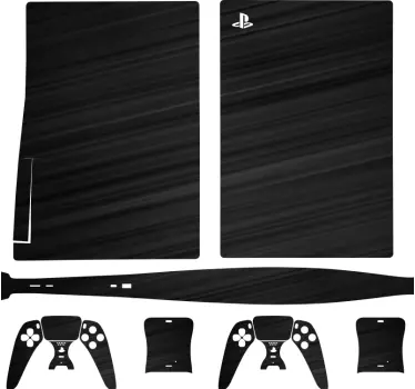 Sort tapet med bevægelseslinjer playstation 5 klistermærker - TenStickers
