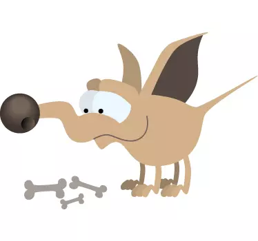 Hundeben behandler vægklistermærke - TenStickers