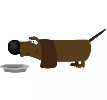 Børn sprog hund væg klistermærke - TenStickers