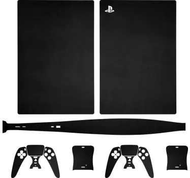 Ps5 mærkat til sort hud playstation 5 - TenStickers