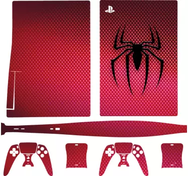 Spiderman bryst logo ps5 cover - TenStickers