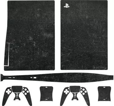 Sort hex playstation 5 mærkat - TenStickers