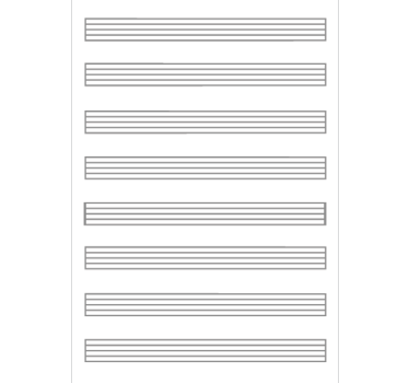 Musikark whiteboard klistermærke - TenStickers