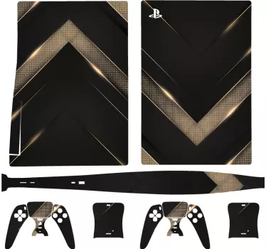 Moderne luksus baggrund skabelon playstation 5 klistermærke - TenStickers