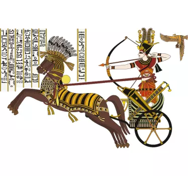 Egyptisk vægmaleri - TenStickers