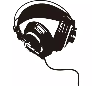 Headphones Musik Stickers  - TenStickers