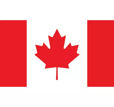 Ahornblad canada emblem flag klistermærke - TenStickers