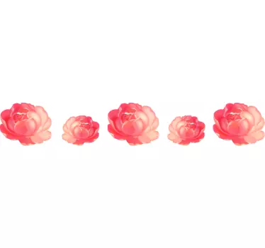 Nellike mønster blomst væg indretning - TenStickers