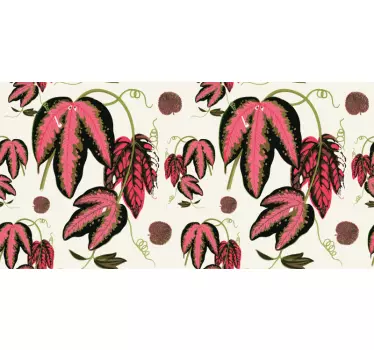 Folie til møbler med bladmønster design - TenStickers