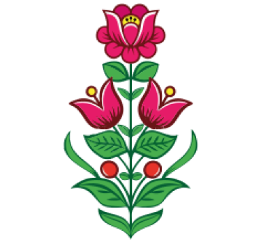 Poler blomster med gittercykeloverførsel - TenStickers