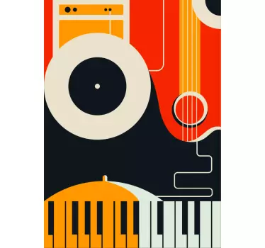 Originalt design soveværelse mærkat - TenStickers