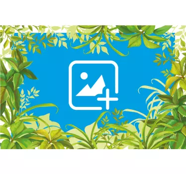 Klistermærke kat blandt grønne planter - TenStickers