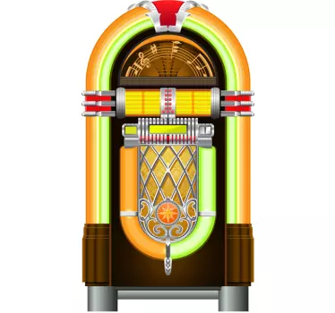 Jukebox vintage vægklistermærke - TenStickers