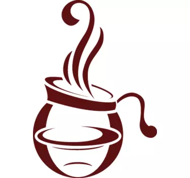 Kaffekande køkkenklistermærke - TenStickers