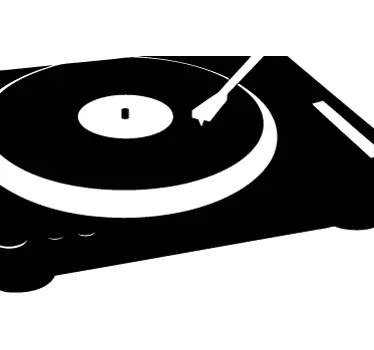 Dj bord mixer laptop klistermærke - TenStickers