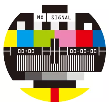 Ingen signal tv klistermærke - TenStickers