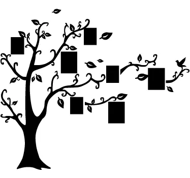 Familie træ wallsticker - TenStickers