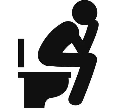 Toilet ikon klistermærke - TenStickers