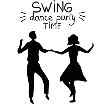 Ungt par danser wallsticker - TenStickers