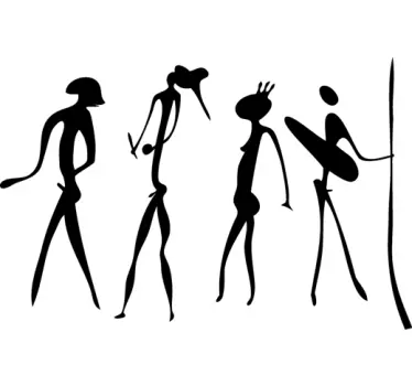 Primitive figurer vægklistermærker - TenStickers