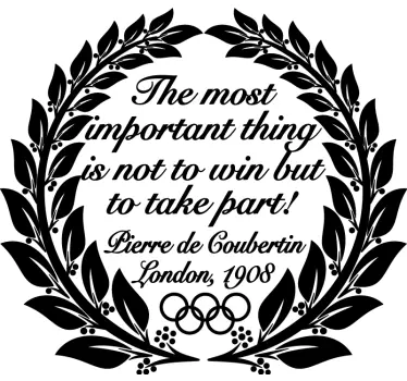 Olympisk laurbær krone væg klistermærke - TenStickers