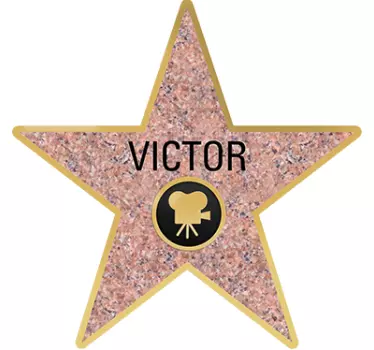 Personlig hollywood-vægklistermærke - TenStickers