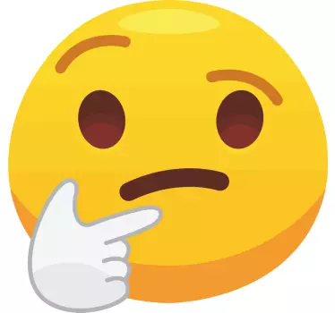 Nysgerrig emoji design tapet klistermærker - TenStickers