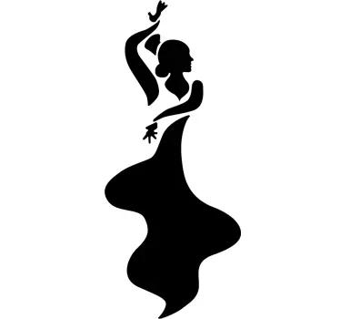 Flamenco vægklistermærke - TenStickers