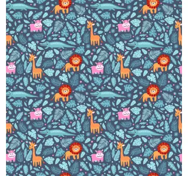 Flere jungledyr designer mærkater til møbler - TenStickers