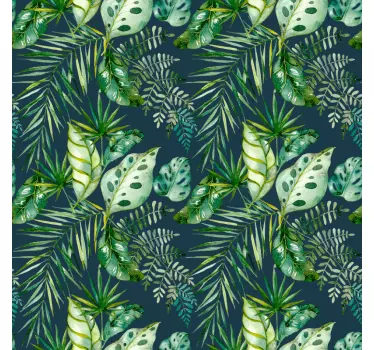 Jungle print vegetal design mærkater til møbler - TenStickers